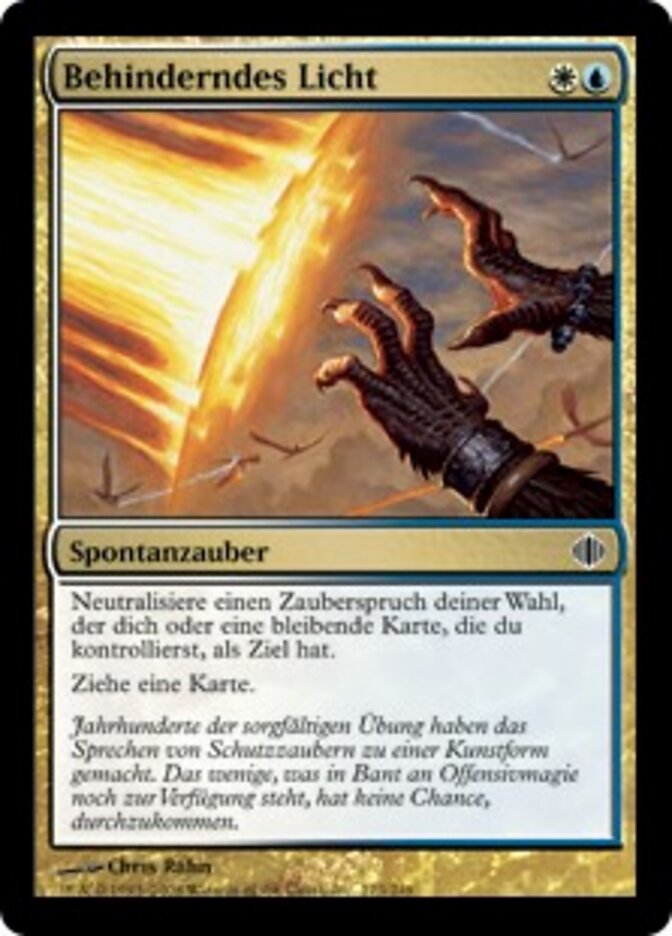 Behinderndes Licht