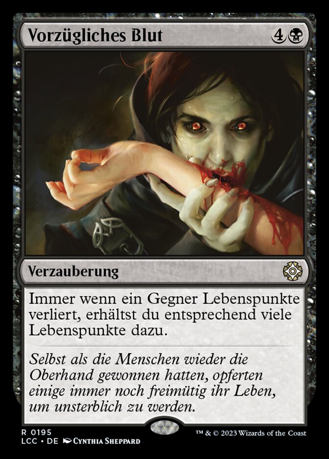 Vorzügliches Blut