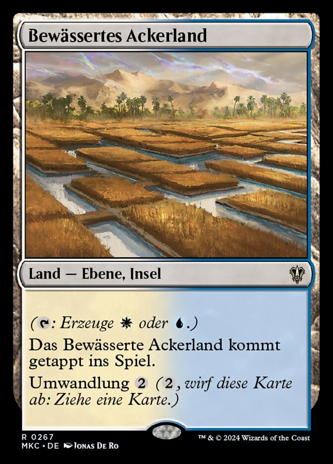 Bewässertes Ackerland