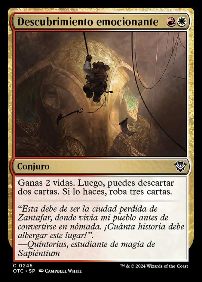 Descubrimiento emocionante