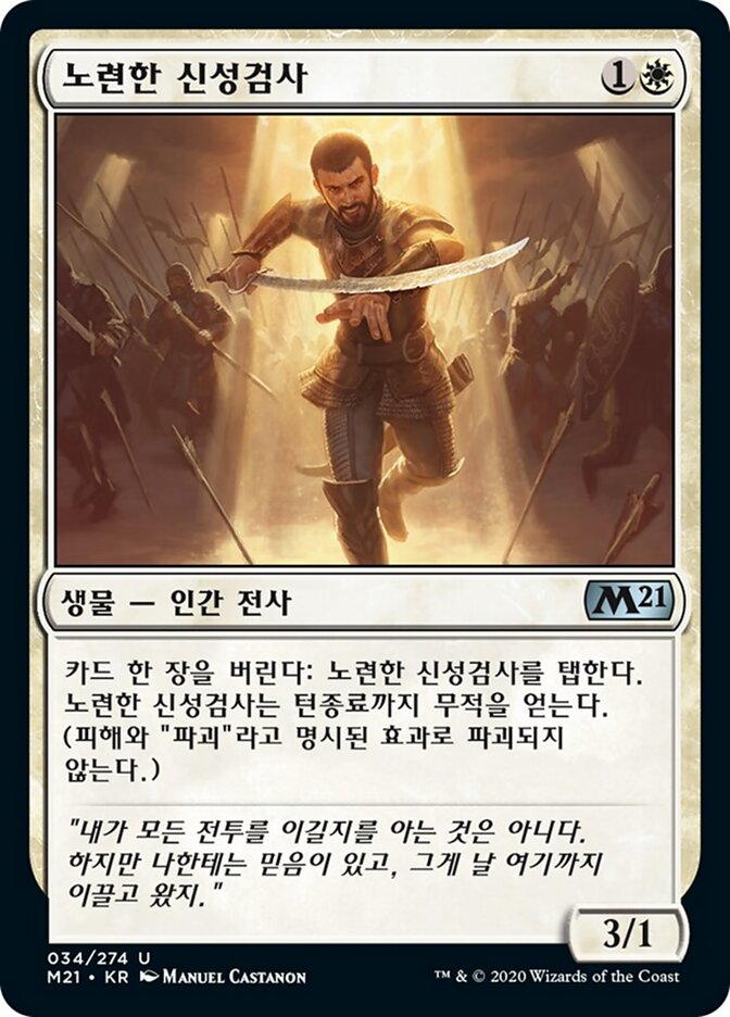 노련한 신성검사