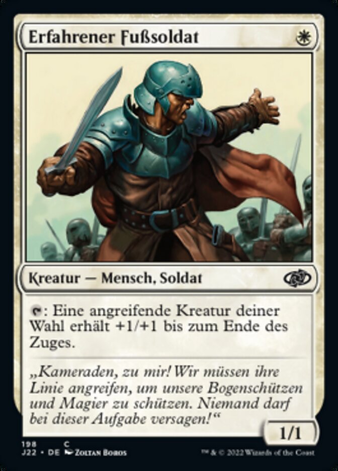 Erfahrener Fußsoldat