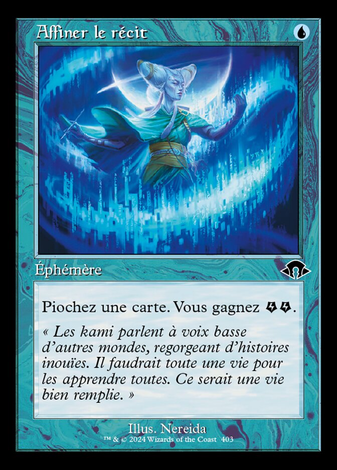 Affiner le récit