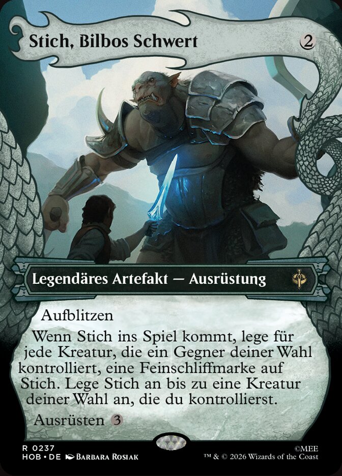 Stich, Bilbos Schwert