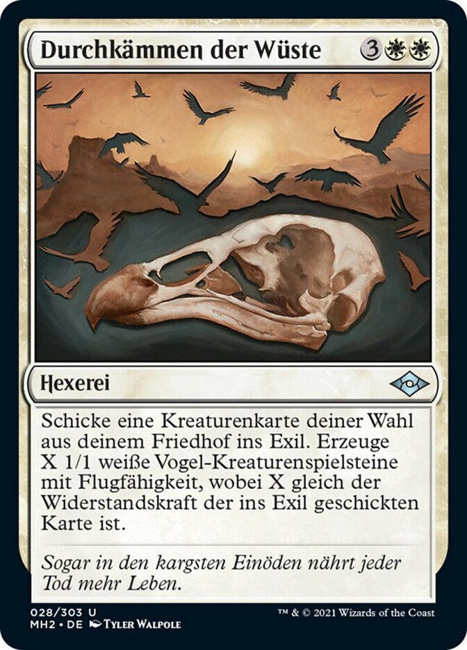 Durchkämmen der Wüste