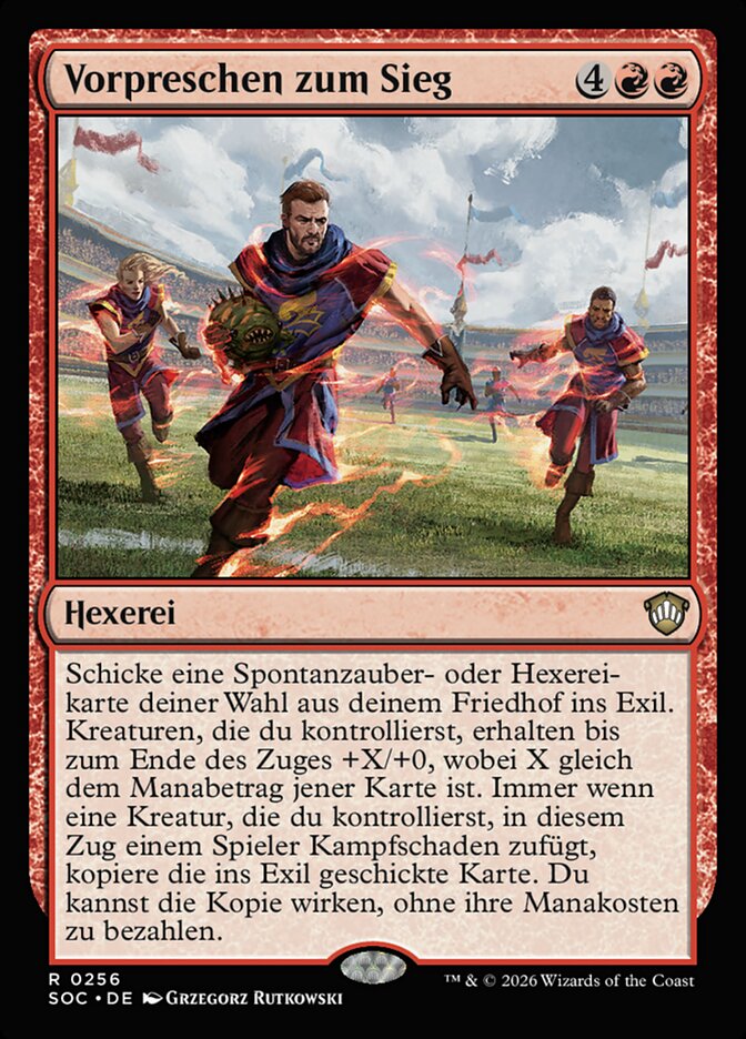 Vorpreschen zum Sieg