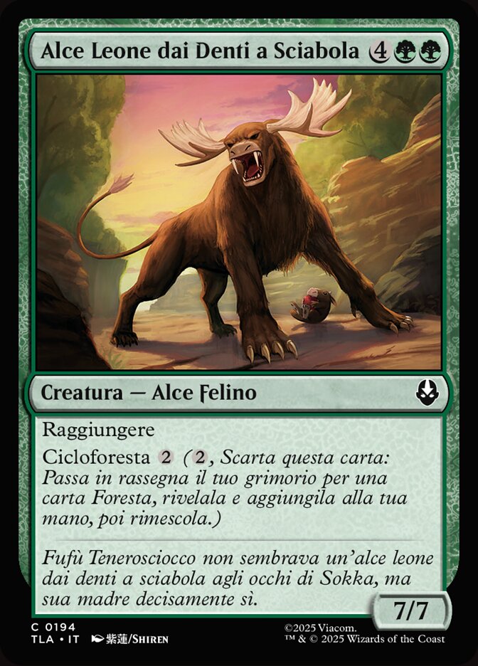 Alce Leone dai Denti a Sciabola