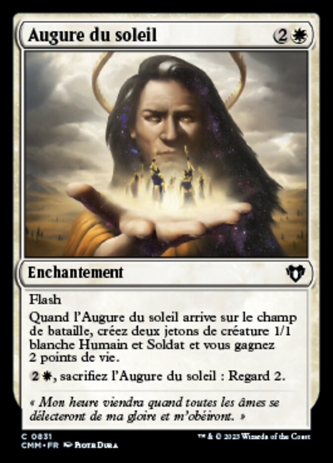 Augure du soleil