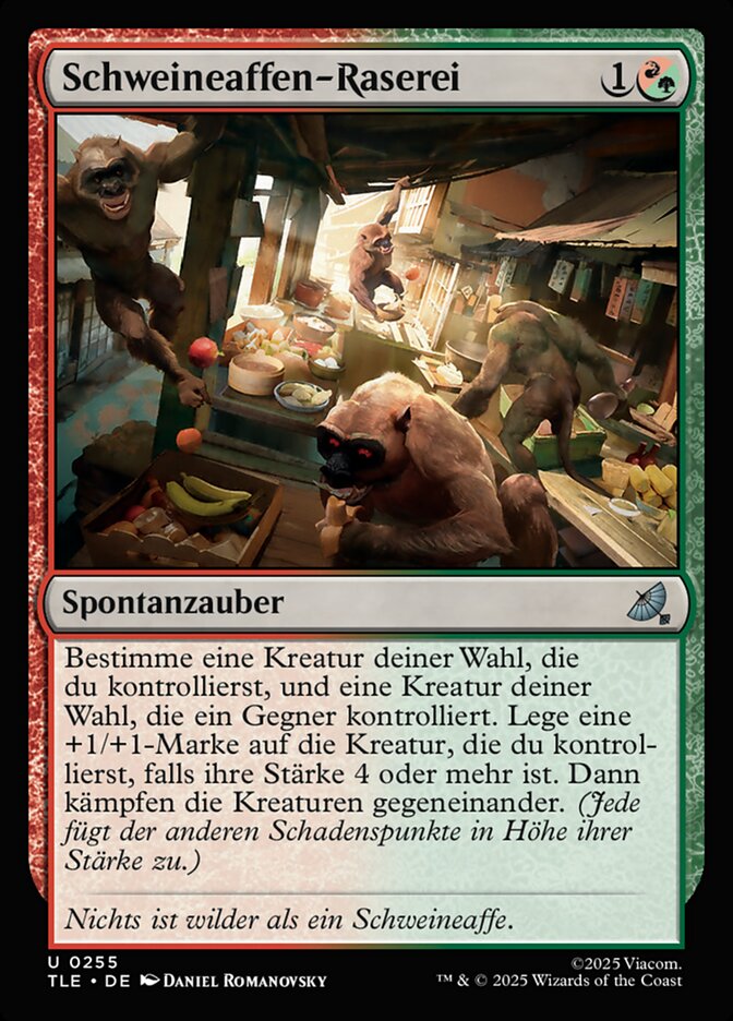 Schweineaffen-Raserei