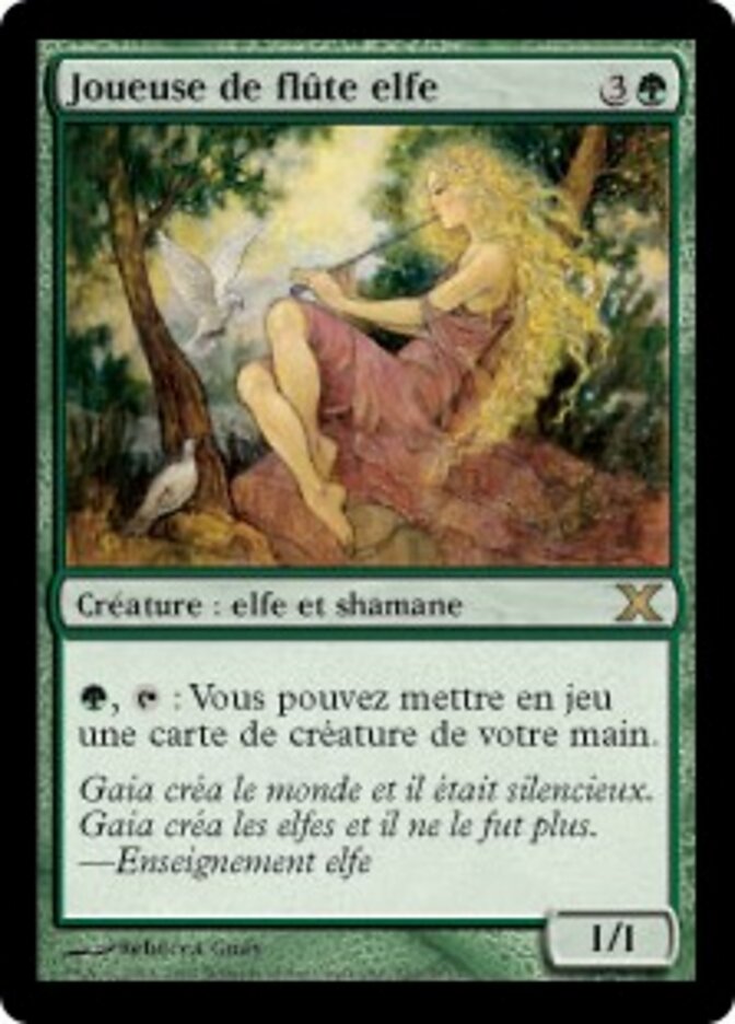Joueuse de flûte elfe