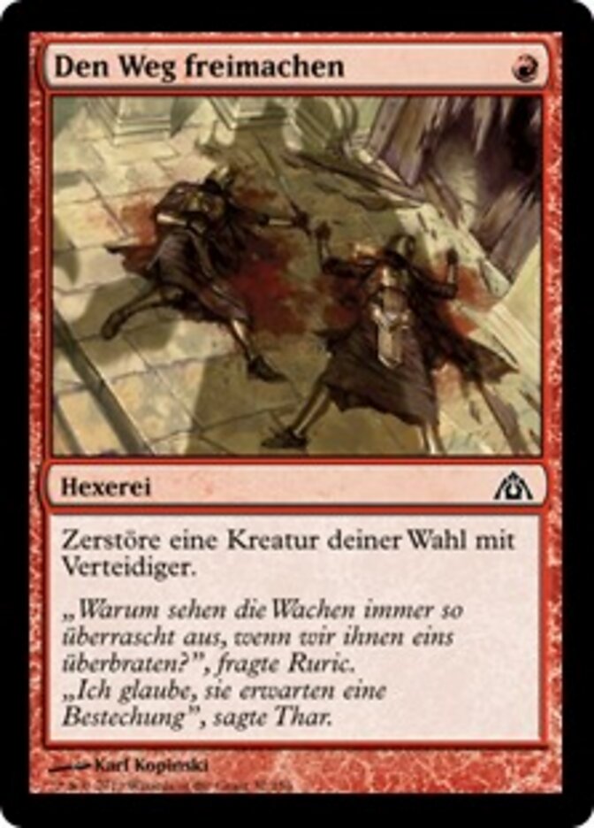 Den Weg freimachen