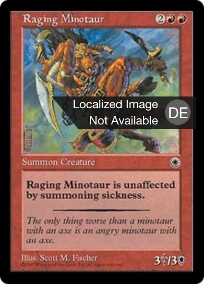 Wütender Minotaur