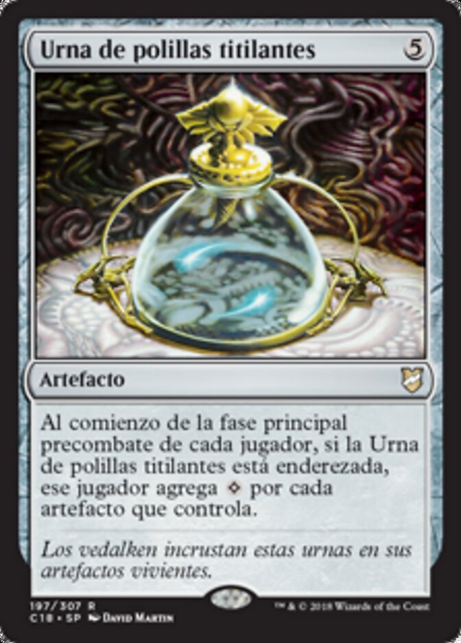 Urna de polillas titilantes