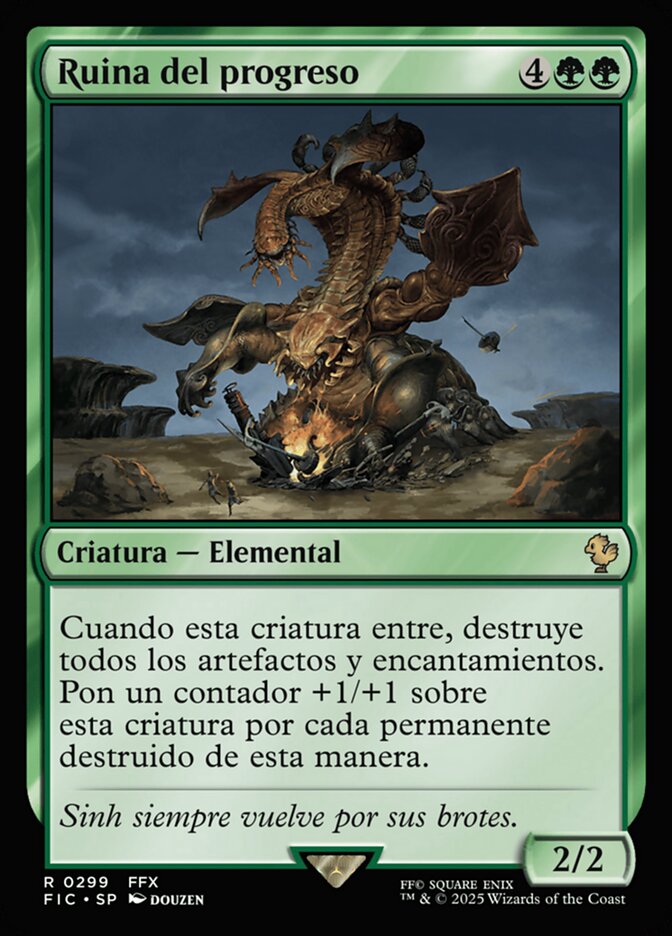 Ruina del progreso