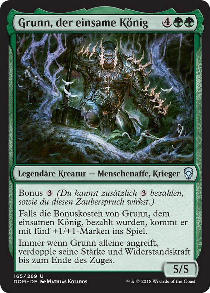 Grunn, der einsame König
