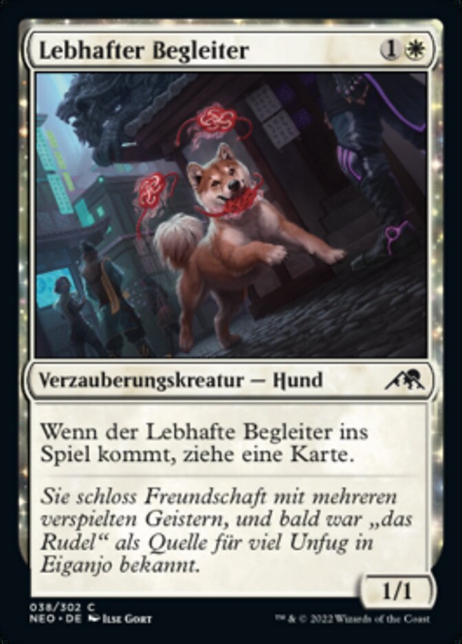 Lebhafter Begleiter