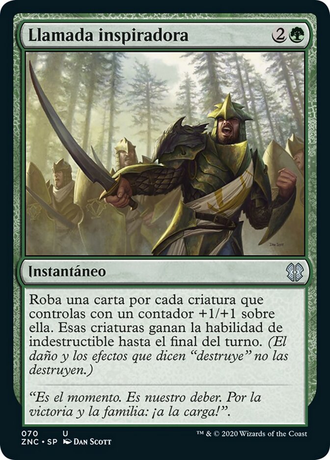 Llamada inspiradora