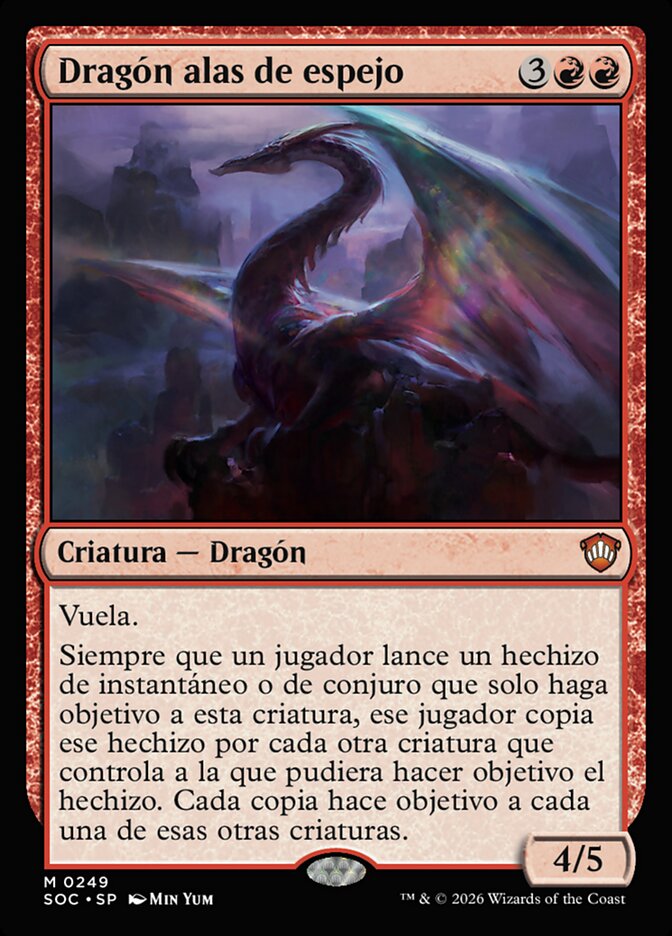 Dragón alas de espejo