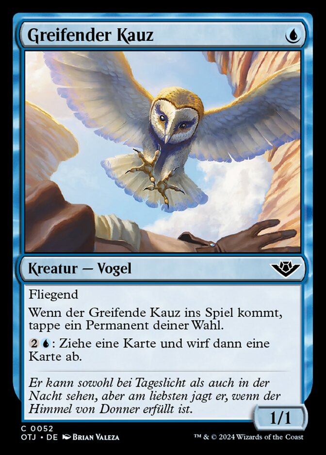 Greifender Kauz