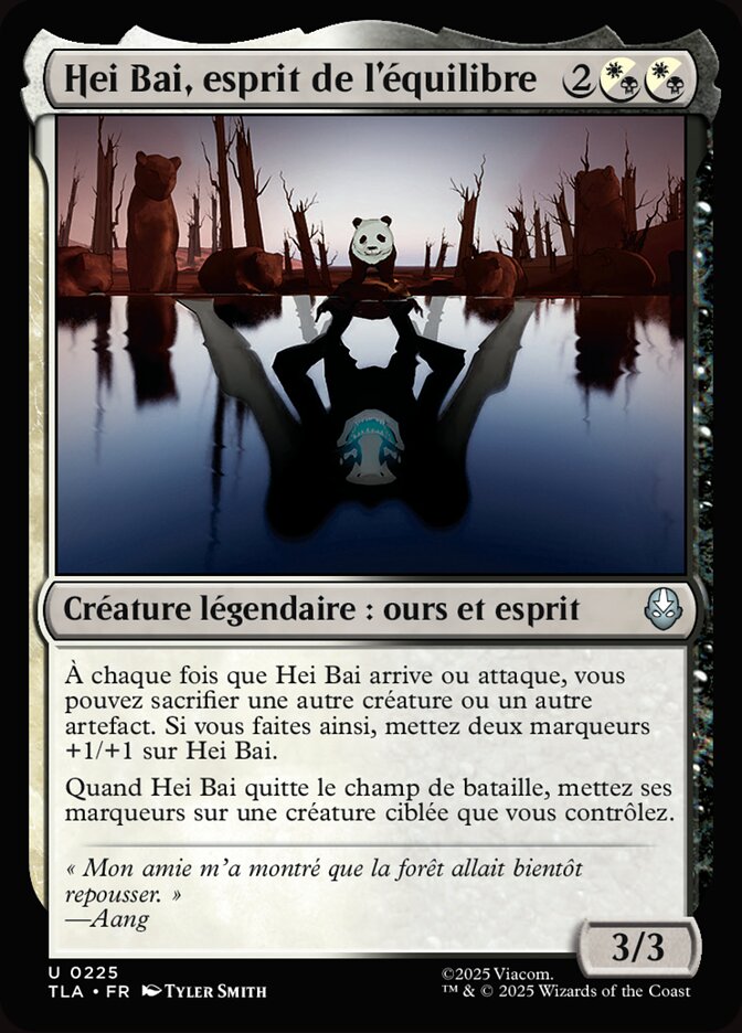 Hei Bai, esprit de l'équilibre