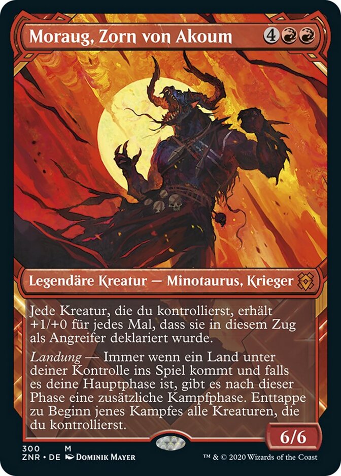 Moraug, Zorn von Akoum