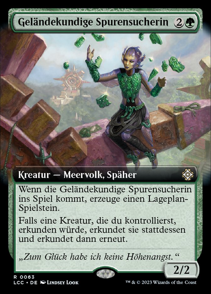 Geländekundige Spurensucherin