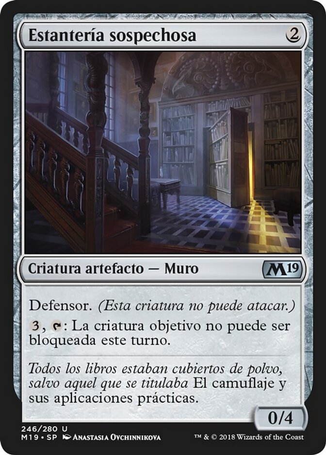 Estantería sospechosa