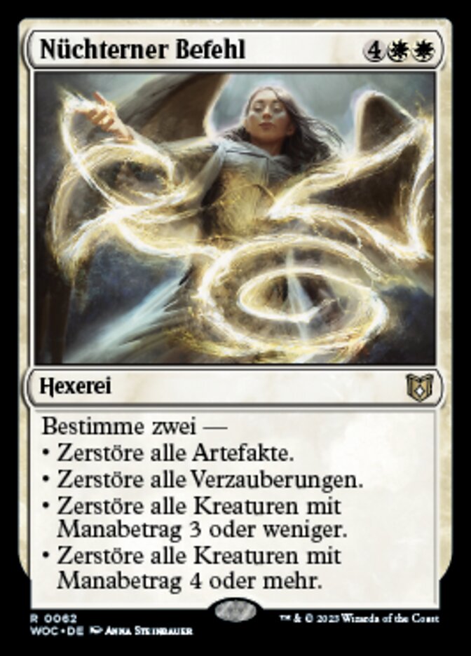 Nüchterner Befehl