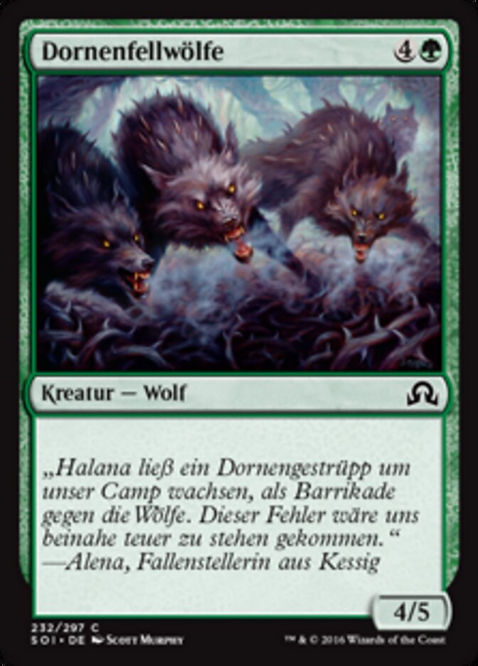 Dornenfellwölfe