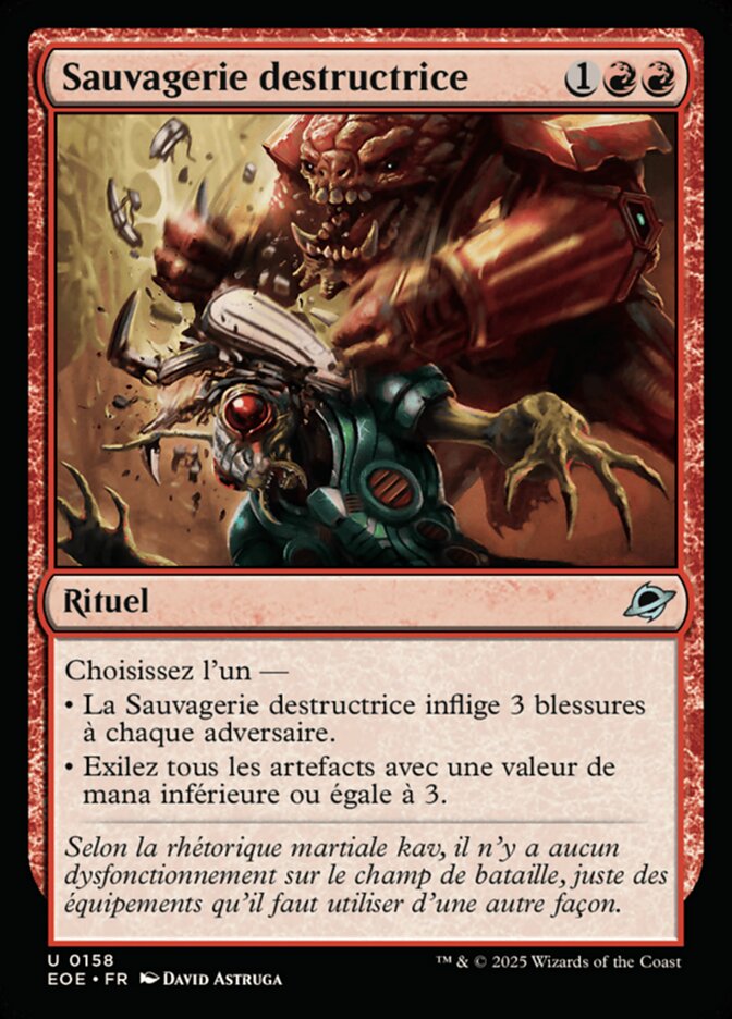 Sauvagerie destructrice