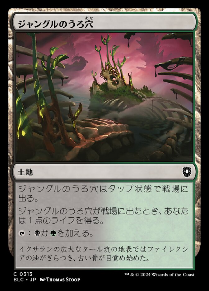 ジャングルのうろ穴