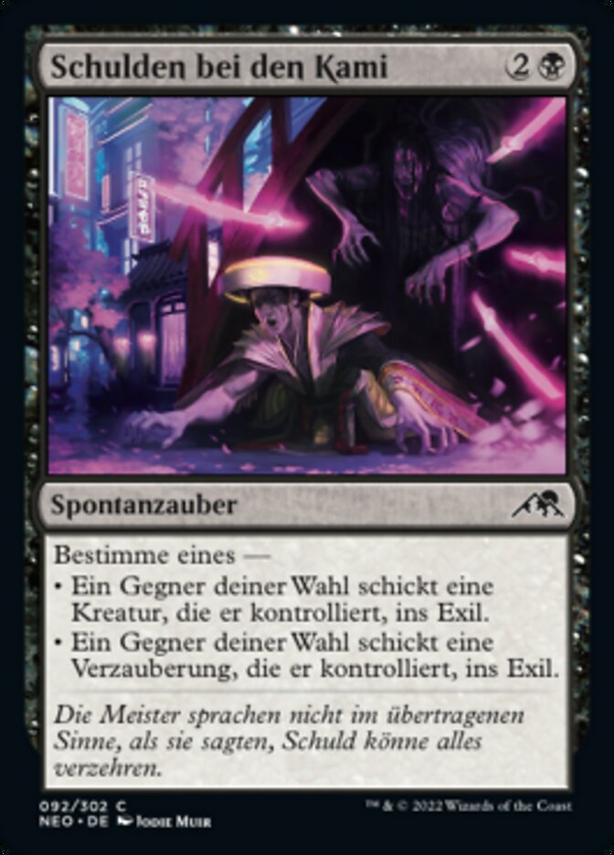 Schulden bei den Kami