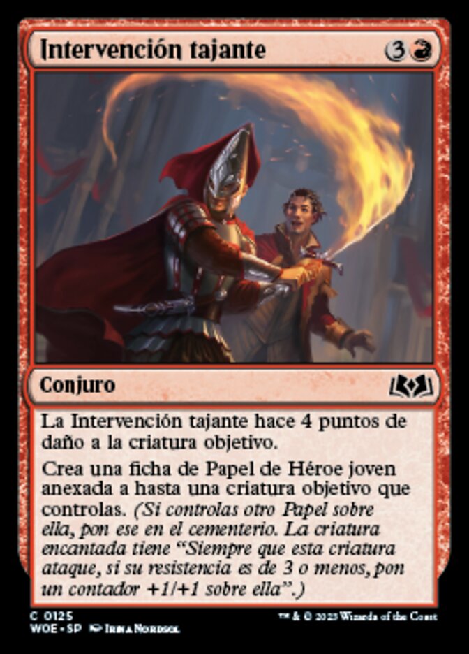Intervención tajante