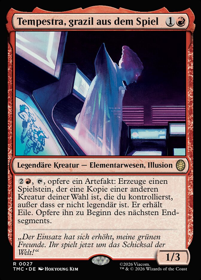 Tempestra, grazil aus dem Spiel