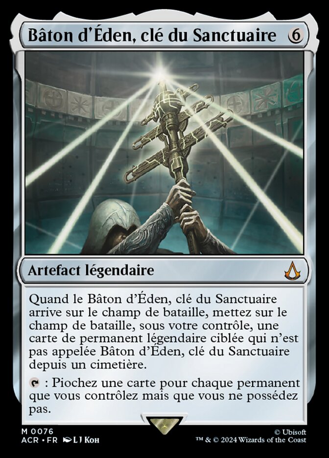 Bâton d'Éden, clé du Sanctuaire