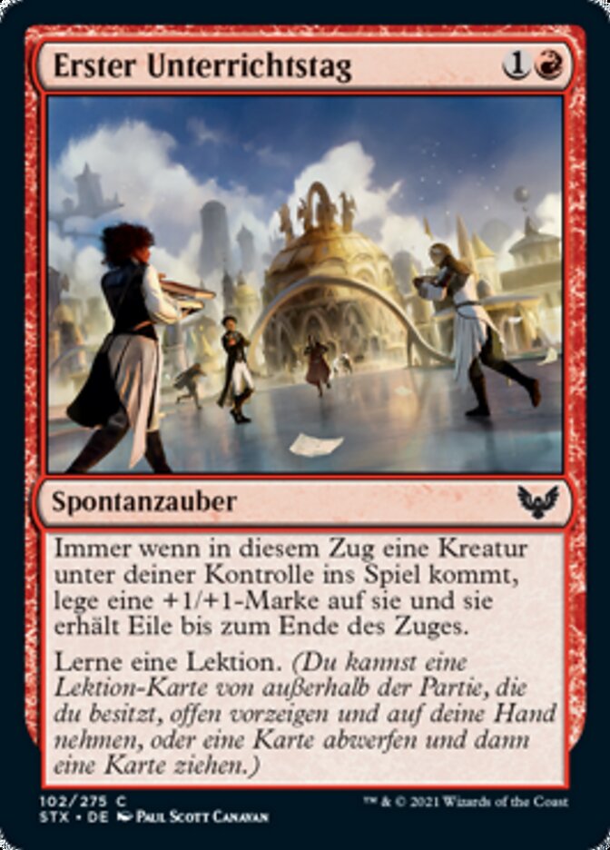 Erster Unterrichtstag