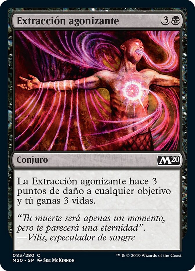 Extracción agonizante