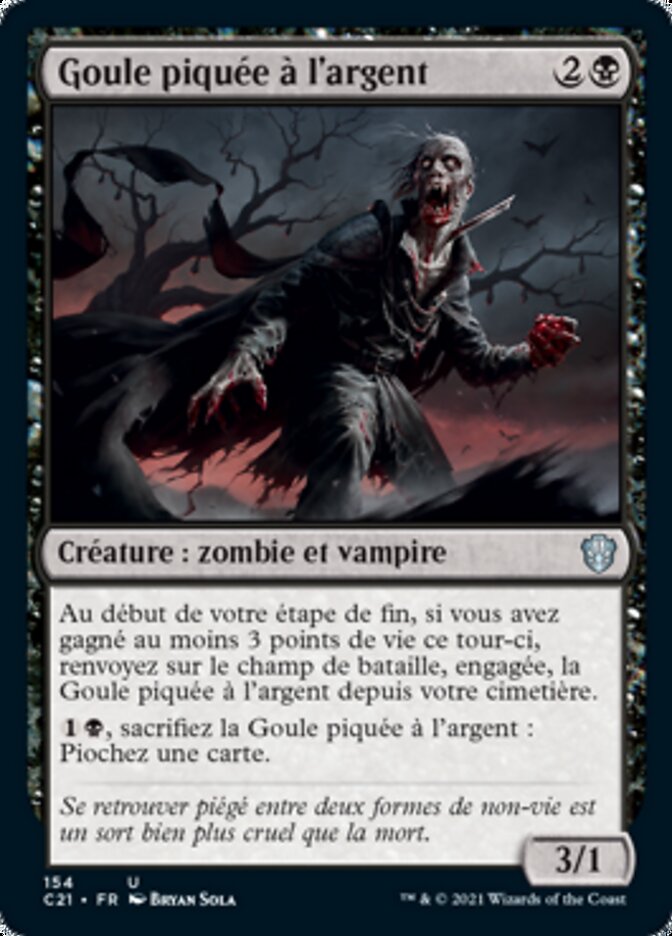 Goule piquée à l'argent