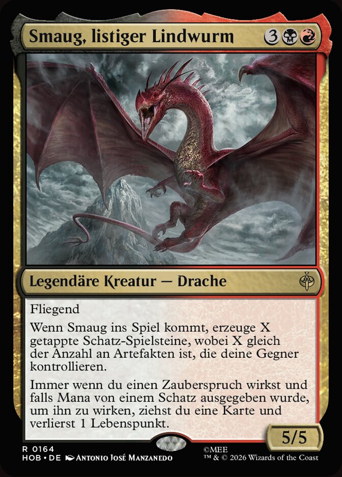 Smaug, listiger Lindwurm