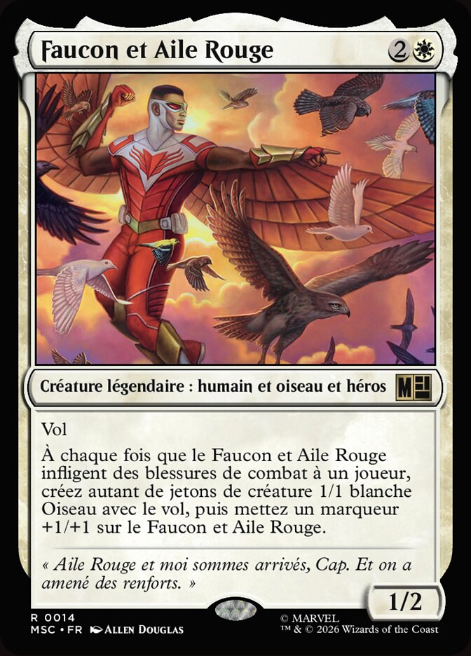 Faucon et Aile Rouge