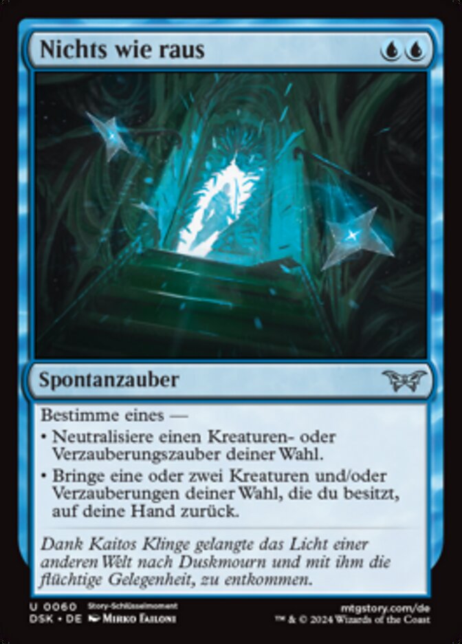 Nichts wie raus