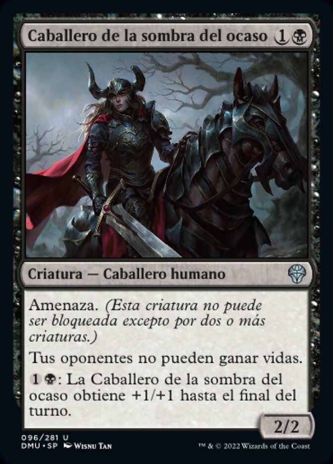Caballero de la sombra del ocaso