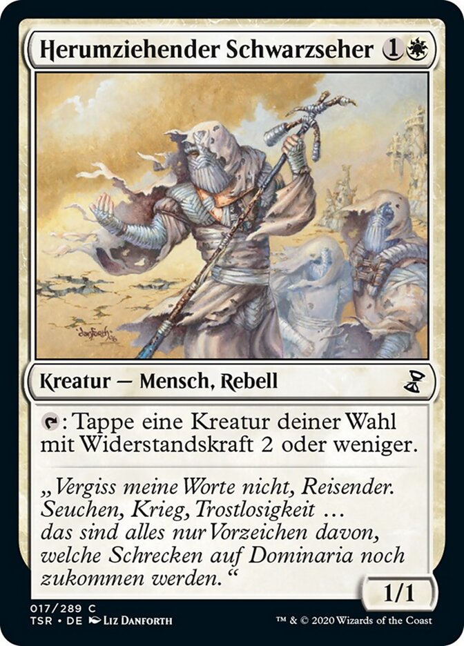 Herumziehender Schwarzseher