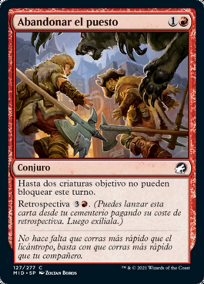 Abandonar el puesto