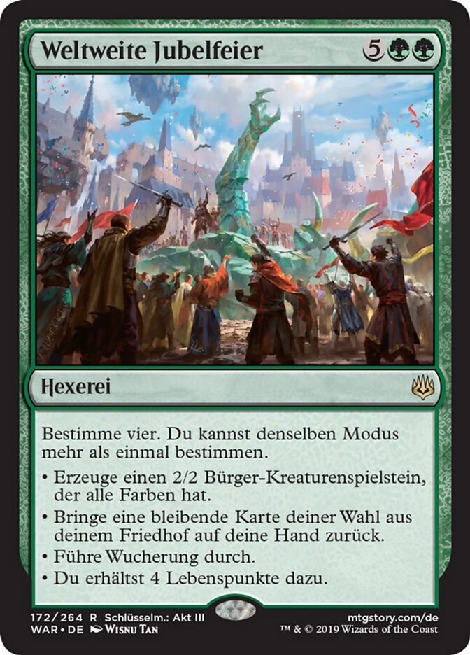 Weltweite Jubelfeier
