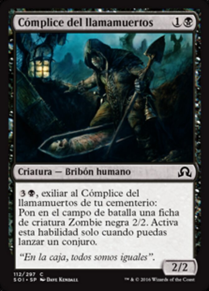 Cómplice del llamamuertos