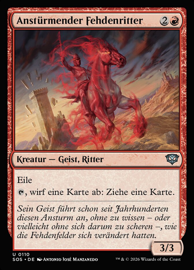 Anstürmender Fehdenritter