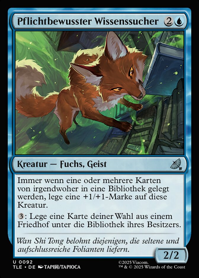Pflichtbewusster Wissenssucher