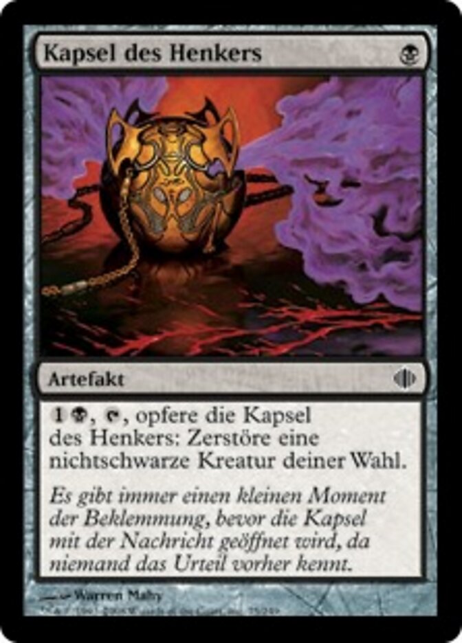 Kapsel des Henkers