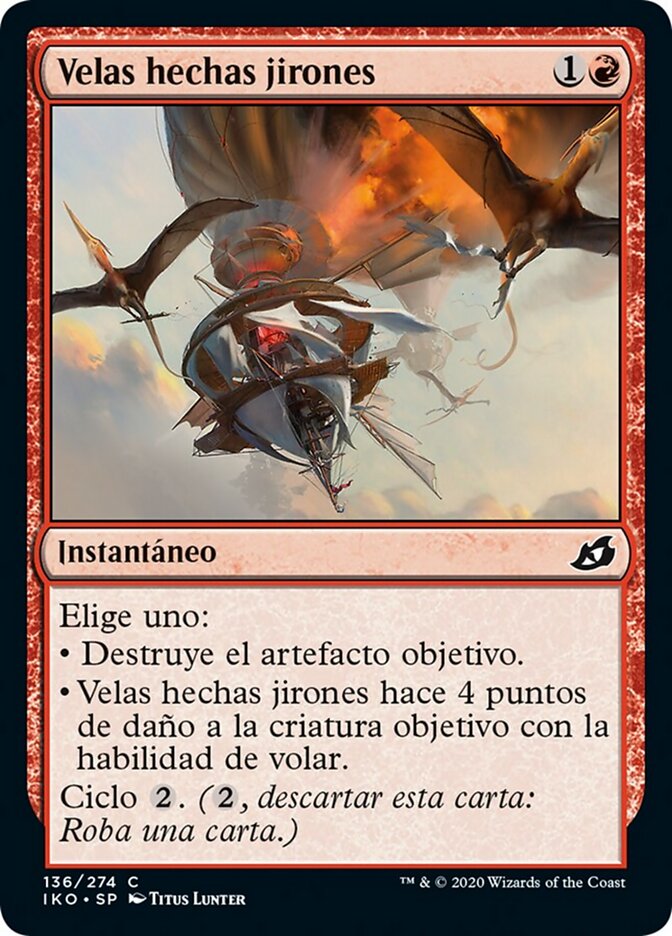Velas hechas jirones